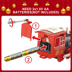 XINGYING battery-powered train runs on 2 AA cells for easy setup.