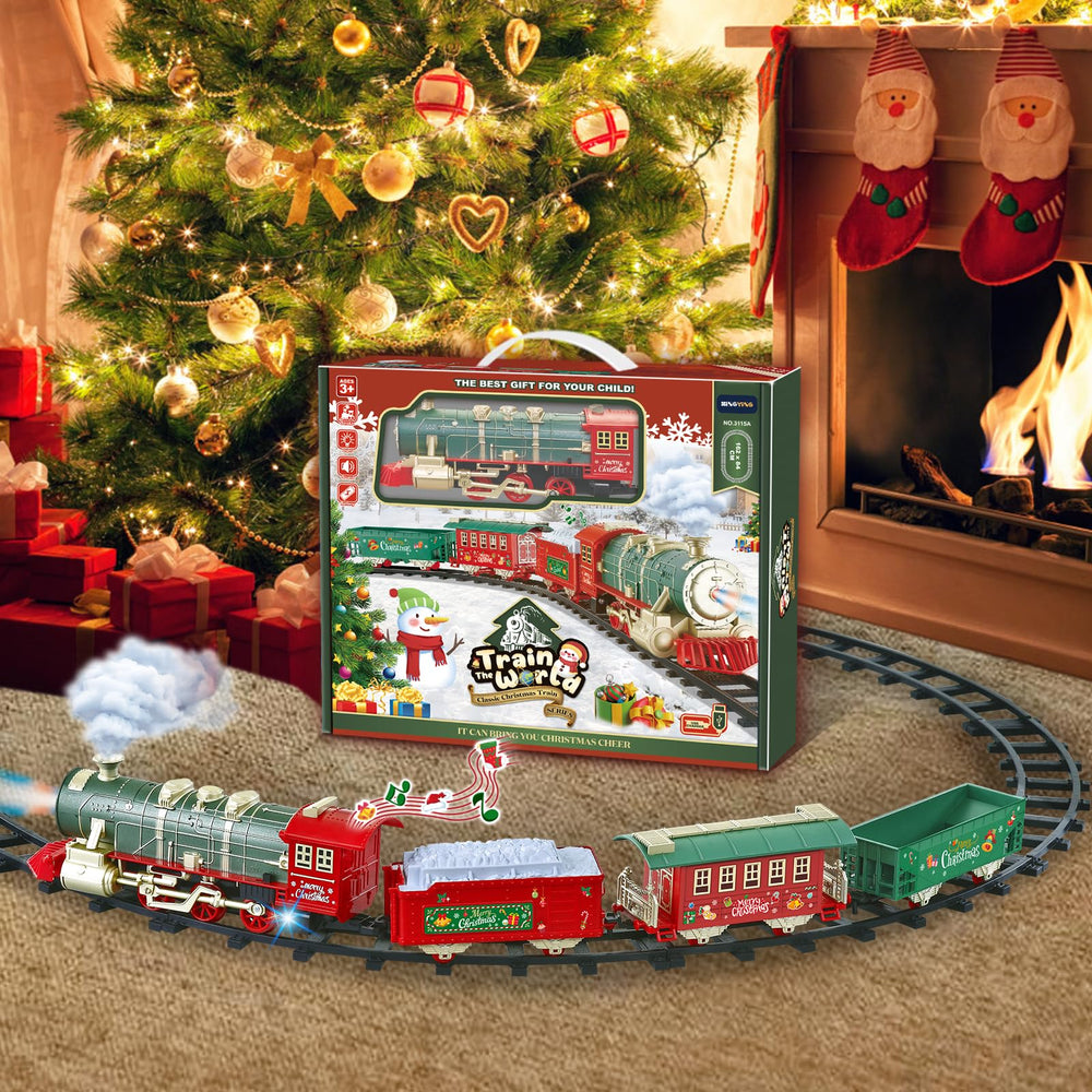XINGYING Christmas train passenger car enhances storytelling during play.
