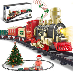 XINGYING electric Christmas train with lights and sounds enhances festive play and family moments.