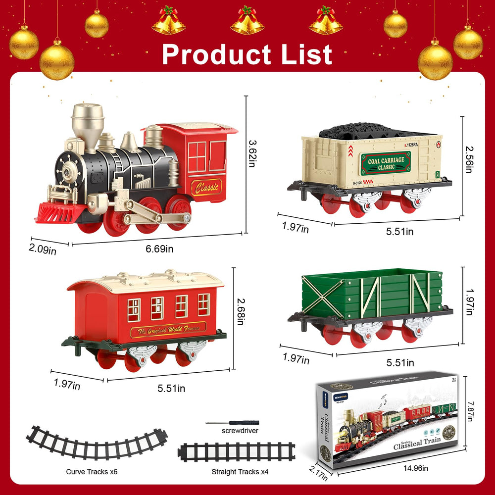 XINGYING train set includes locomotive, coal car, and passenger car for imaginative journeys.