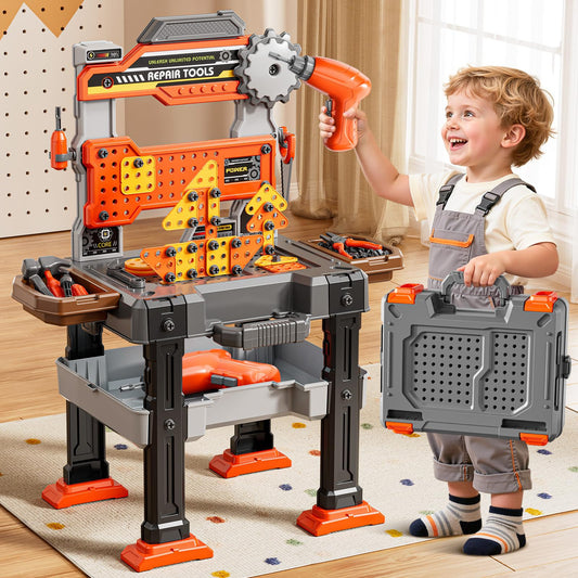 XINNOVEL 2-in-1 workbench assembly image for imaginative play