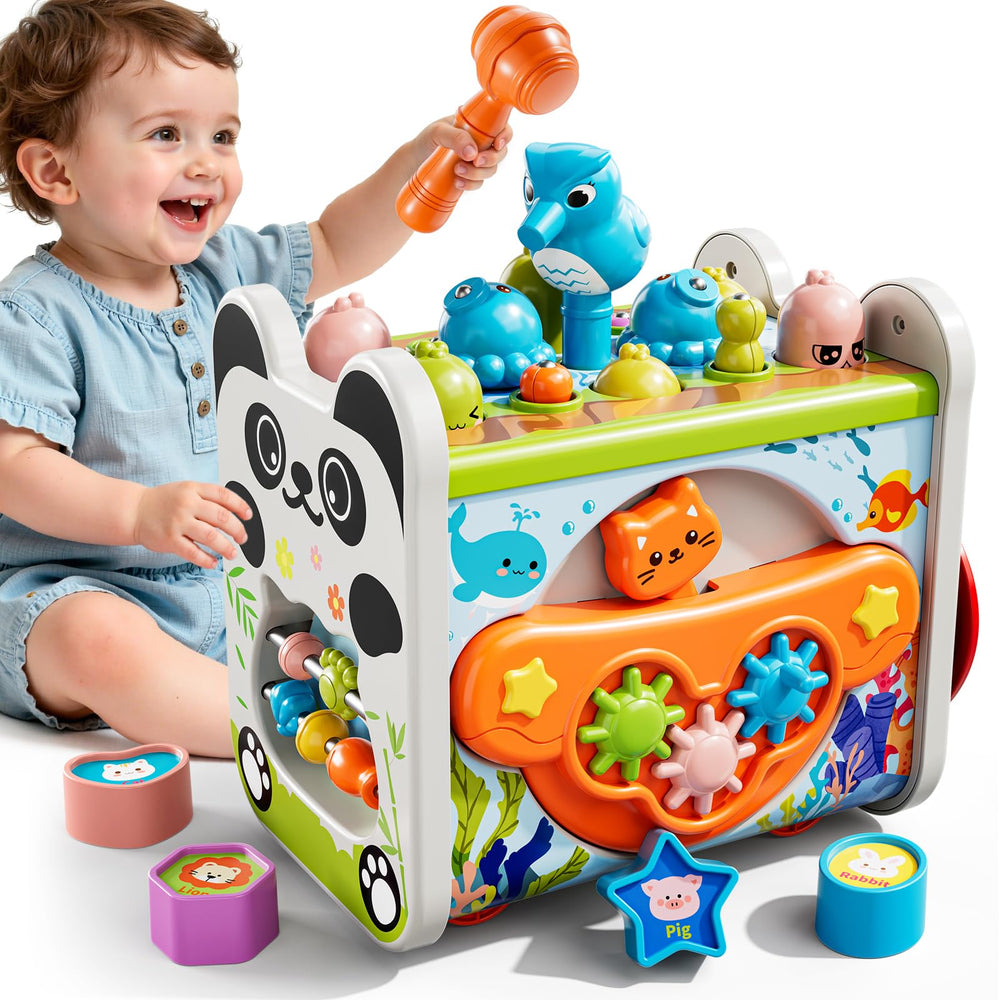 XINNOVEL 6-in-1 hammering toy boosts hand-eye coordination during hammering play