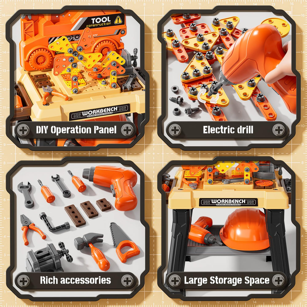 XINNOVEL Detailed Tool Accessories image showing organized pieces for easy cleanup.
