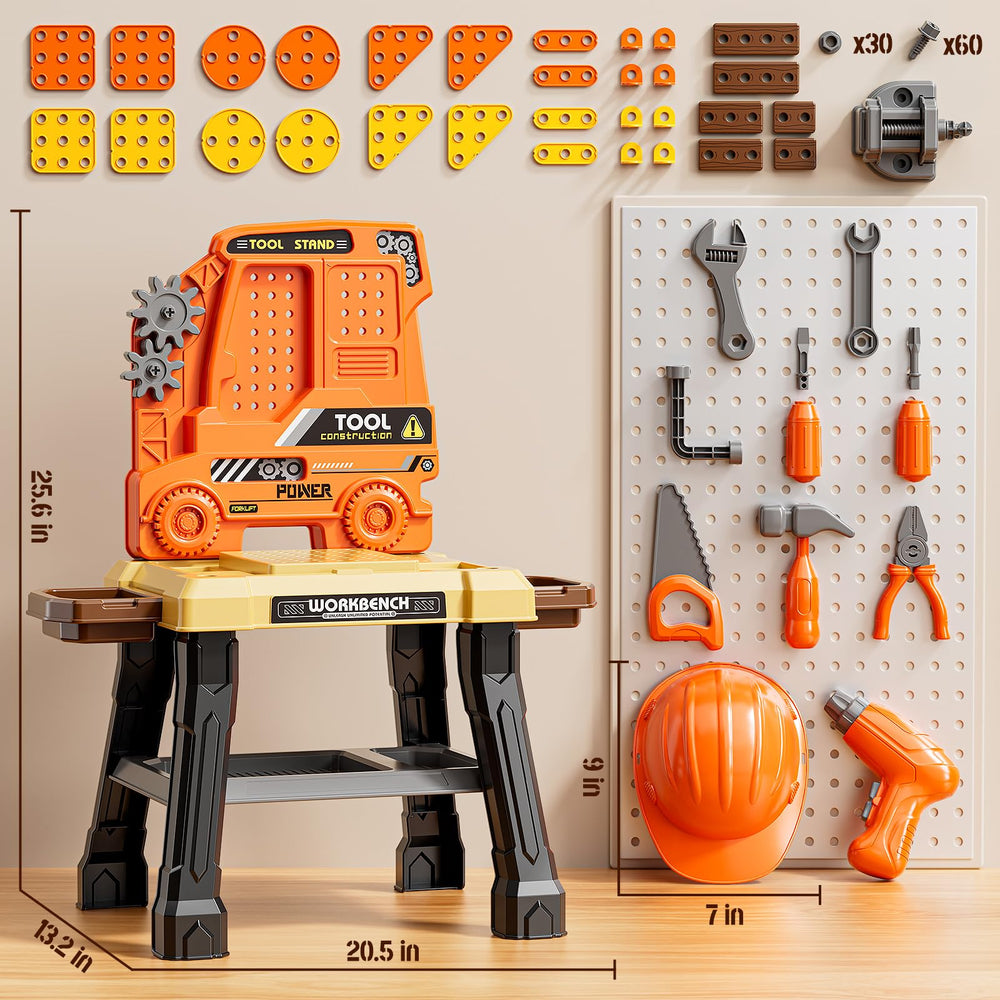 XINNOVEL Electric Drill Toy image with realistic sounds for immersive pretend play.
