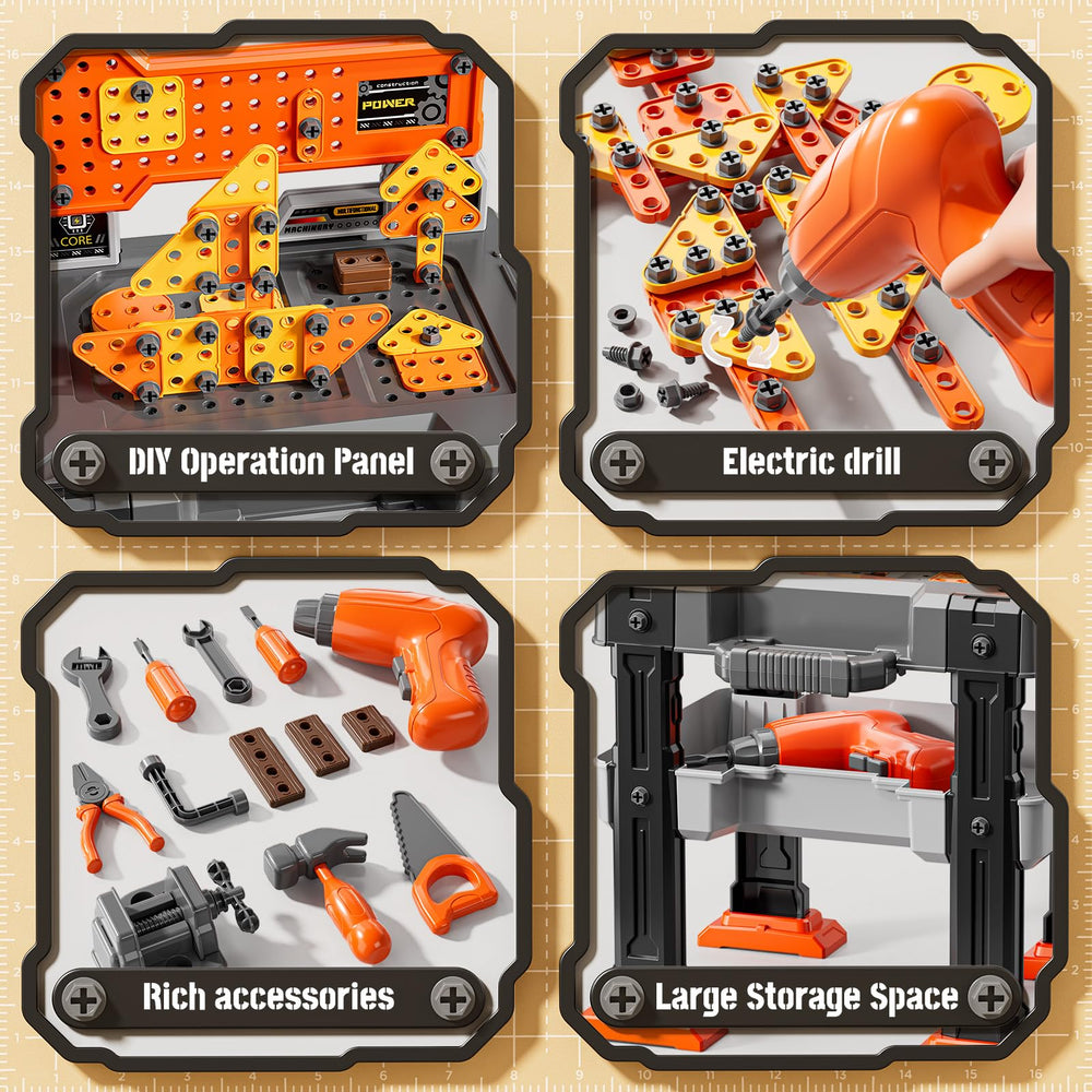 XINNOVEL tools and accessories neatly arranged for playtime