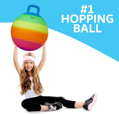 Xino Sports hopping ball for kids promotes balance during active play.