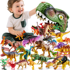 XINSITE dinosaur figurines collection with vibrant colors for imaginative play.