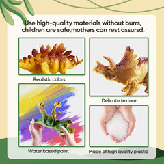 Kids playing with XINSITE dinosaurs encourages storytelling and cooperative fun.