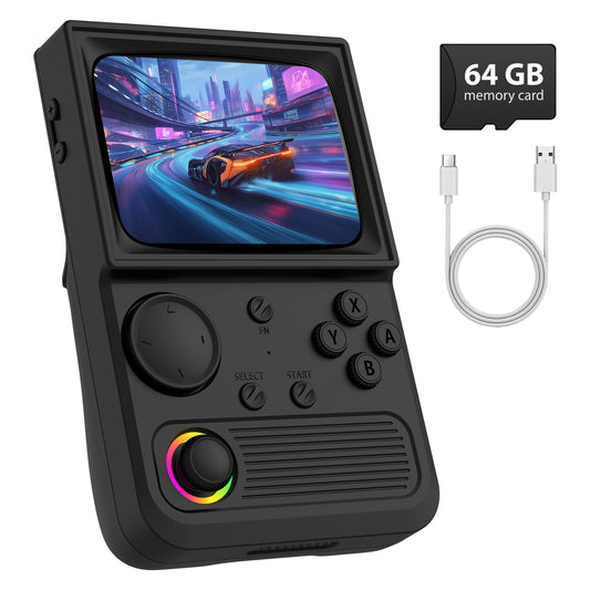 Xiskt R36T retro handheld console with emulation library for classic games on the go