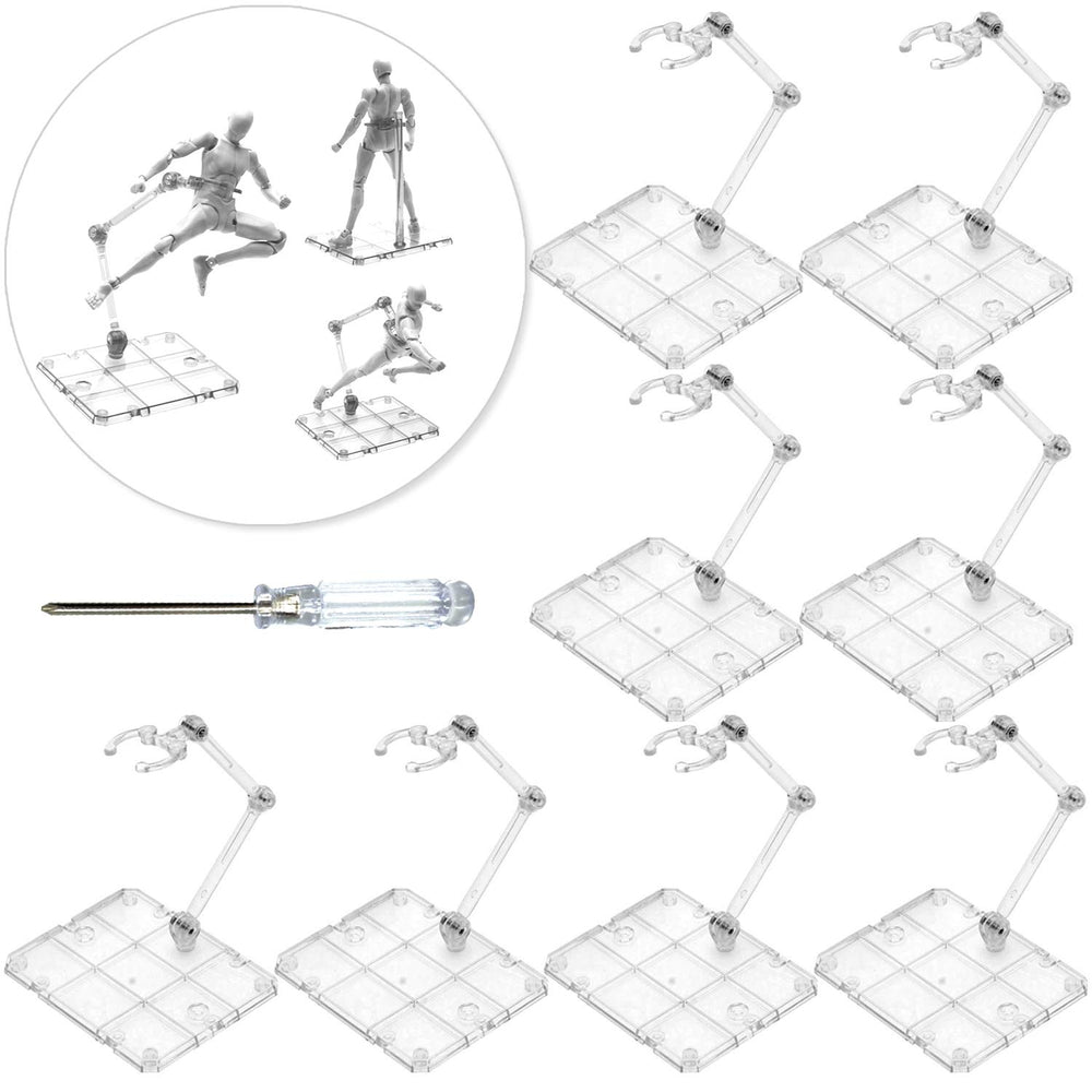 XISTEST action figure stand base supports 6-inch figures for dynamic posing