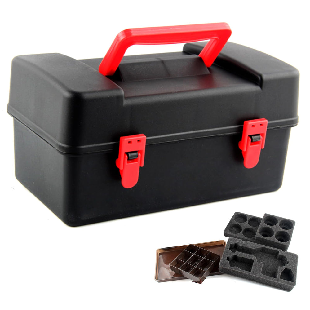 XISTEST Battle Tops Case with foam layers for organized, protected storage.
