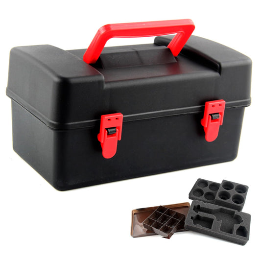 XISTEST Battle Tops Case with foam layers for organized, protected storage.