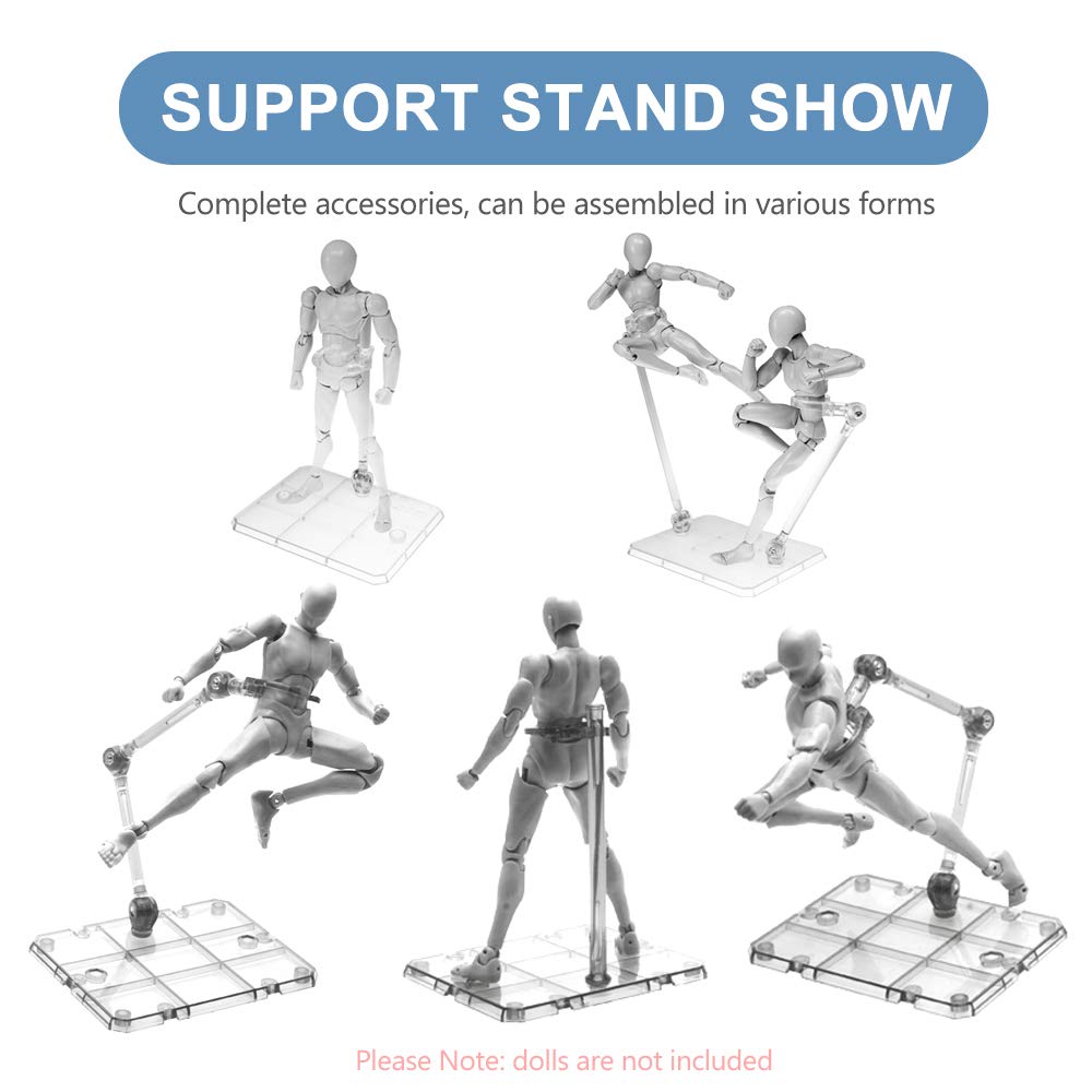 XISTEST compatible with 6-inch figures including S.H.Figuarts and Gundam for versatile displays