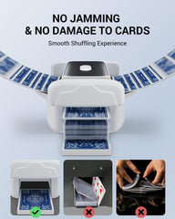 XISZMOG Dual-deck capacity illustration shows versatile gameplay setups.