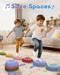 XIUREI stepping stones anti-skid bottom bars ensure stable play