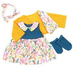 XIVEENS doll clothes back closure uses adhesive tape for easy wear.