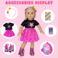 XIVEENS doll skating shoes for active pretend play