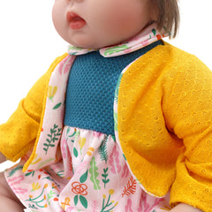 XIVEENS outfit on a 20-inch doll demonstrates easy dressing.