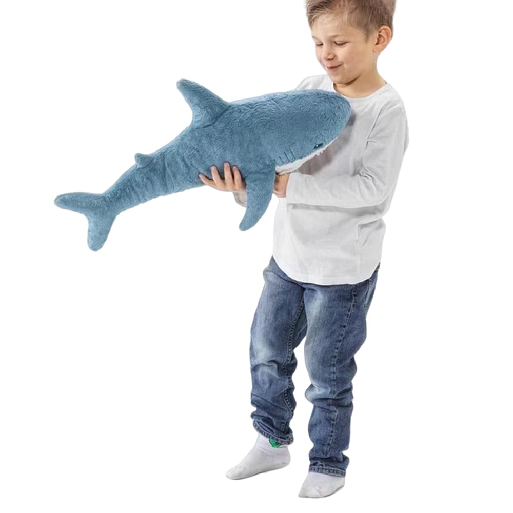 XIYUAN 23.6-inch shark plush pillow for cozy hugs and play