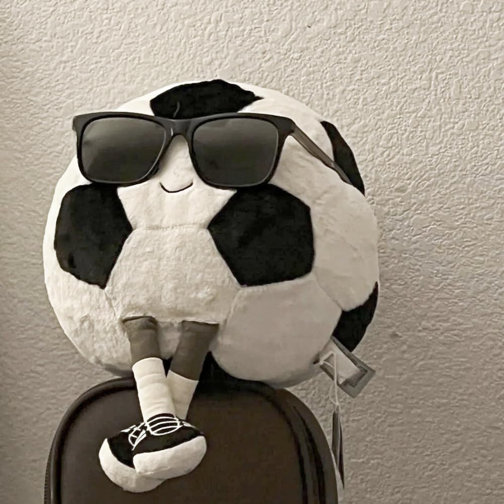 XIYUAN football plush face with calves shows cute kid-friendly design