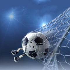 XIYUAN football plush patch detail mirrors real soccer texture