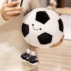 XIYUAN football plush soft fabric close-up highlighting gentle touch