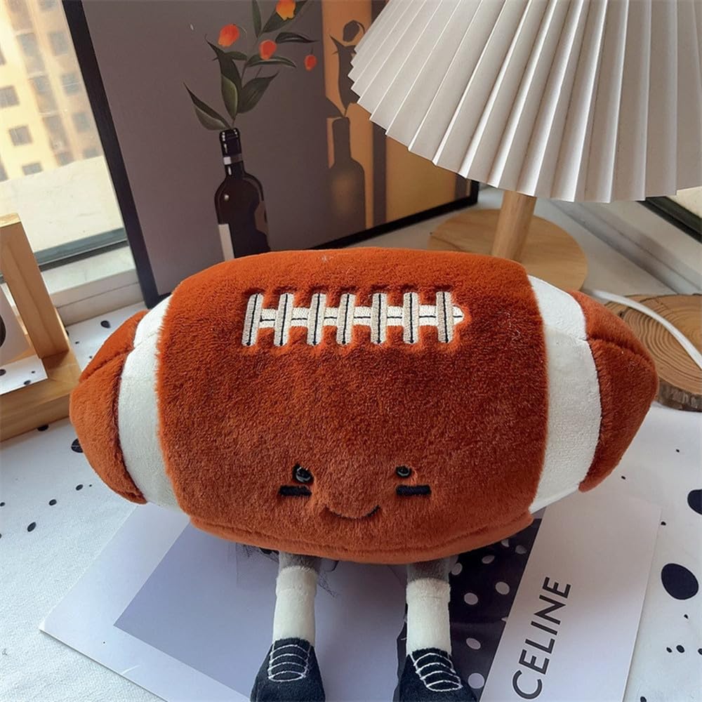 XIYUAN Rugby Plush Ball versatility, from kid's room decor to learning games.