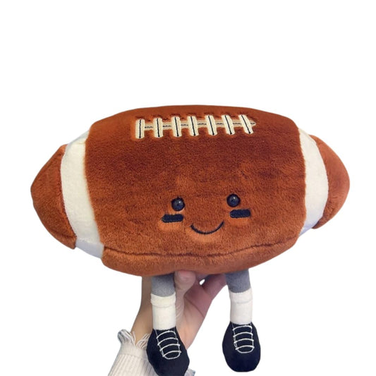XIZHI 12-inch football plush toy with soft surface for safe play