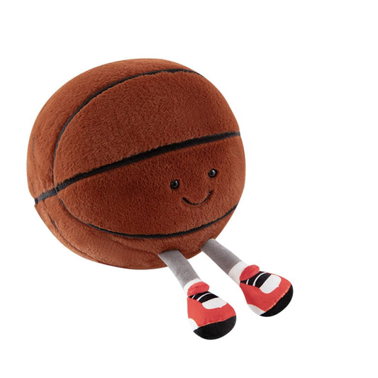 XIZHI 13.7-inch football plush front view shows soft cuddly ball