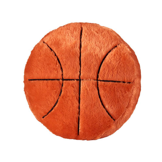 XIZHI basketball plush pillow front view for living spaces, cozy and playful