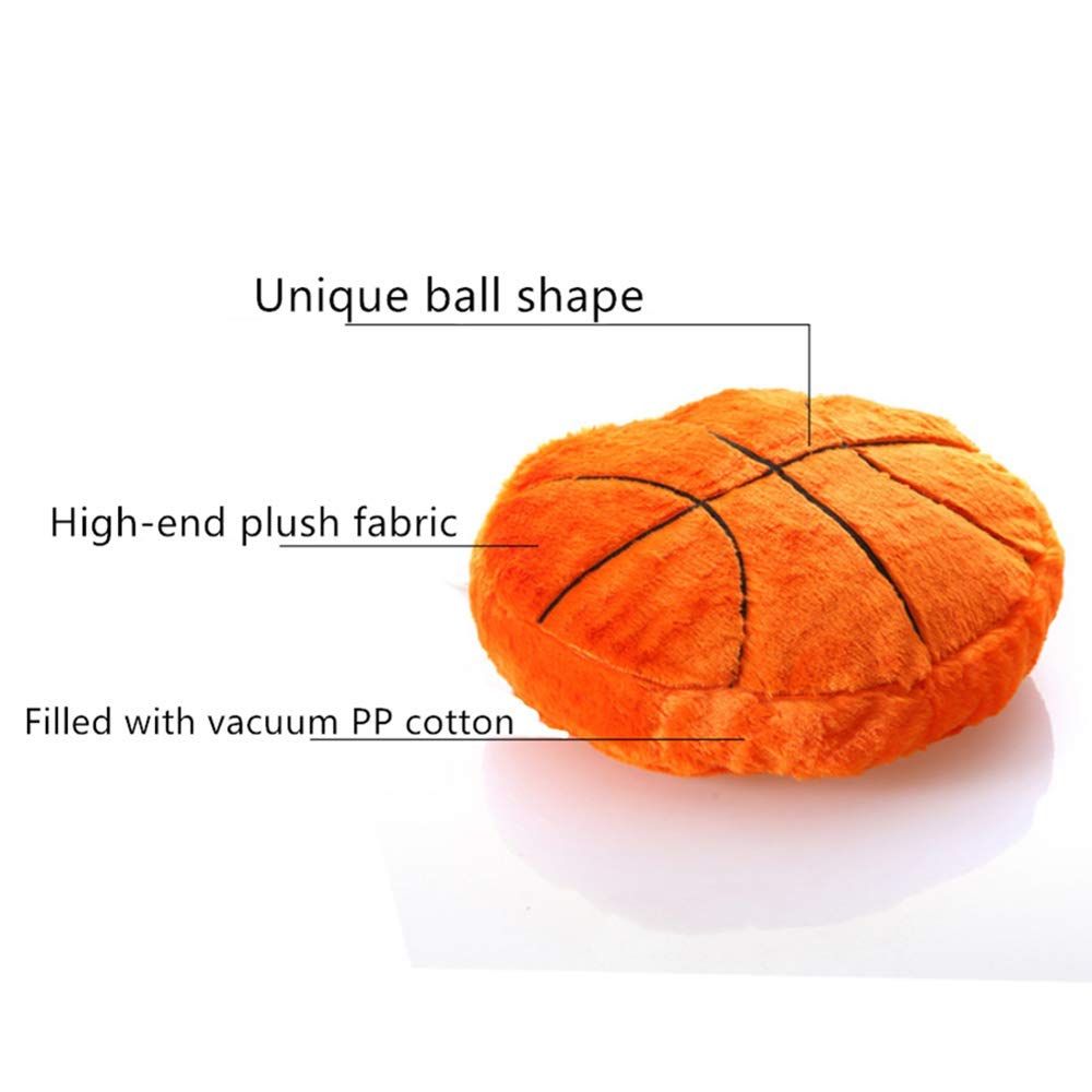 XIZHI basketball plush pillow side view showing plush softness for lounging