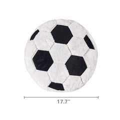 XIZHI football pillow stitching detail with PP cotton filling for comfort