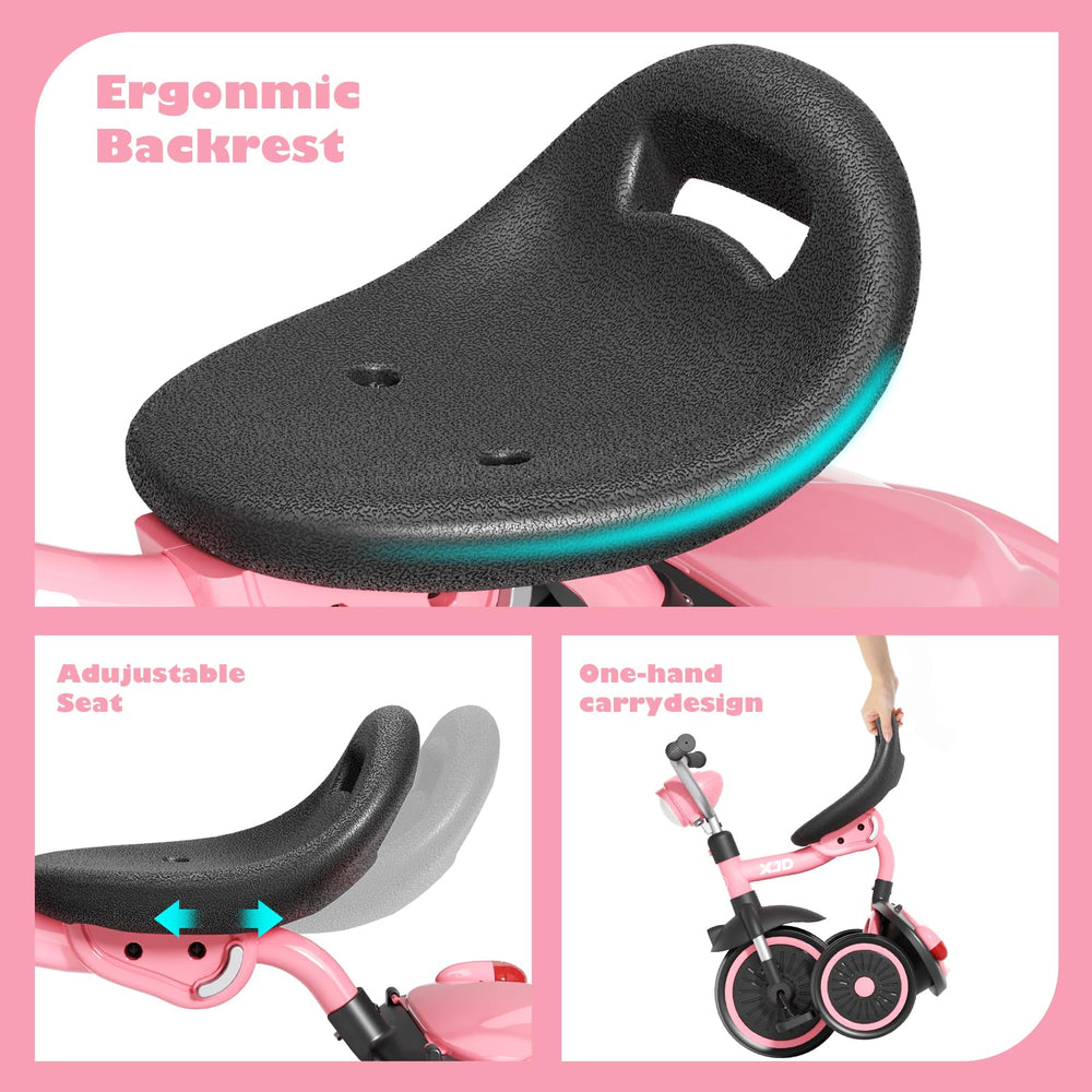 XJD lightweight design around 4.4 kg for simple handling