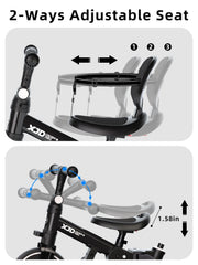 XJD adjustable seat supports growing children for comfort.