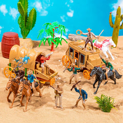 XJWWHZ Wagons and diorama elements: create authentic Wild West scenes