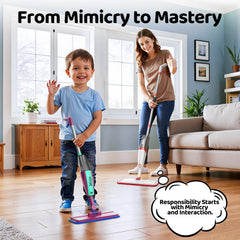 Xlife ToyFun kid-friendly cleaning play encourages imaginative, hands-on learning.