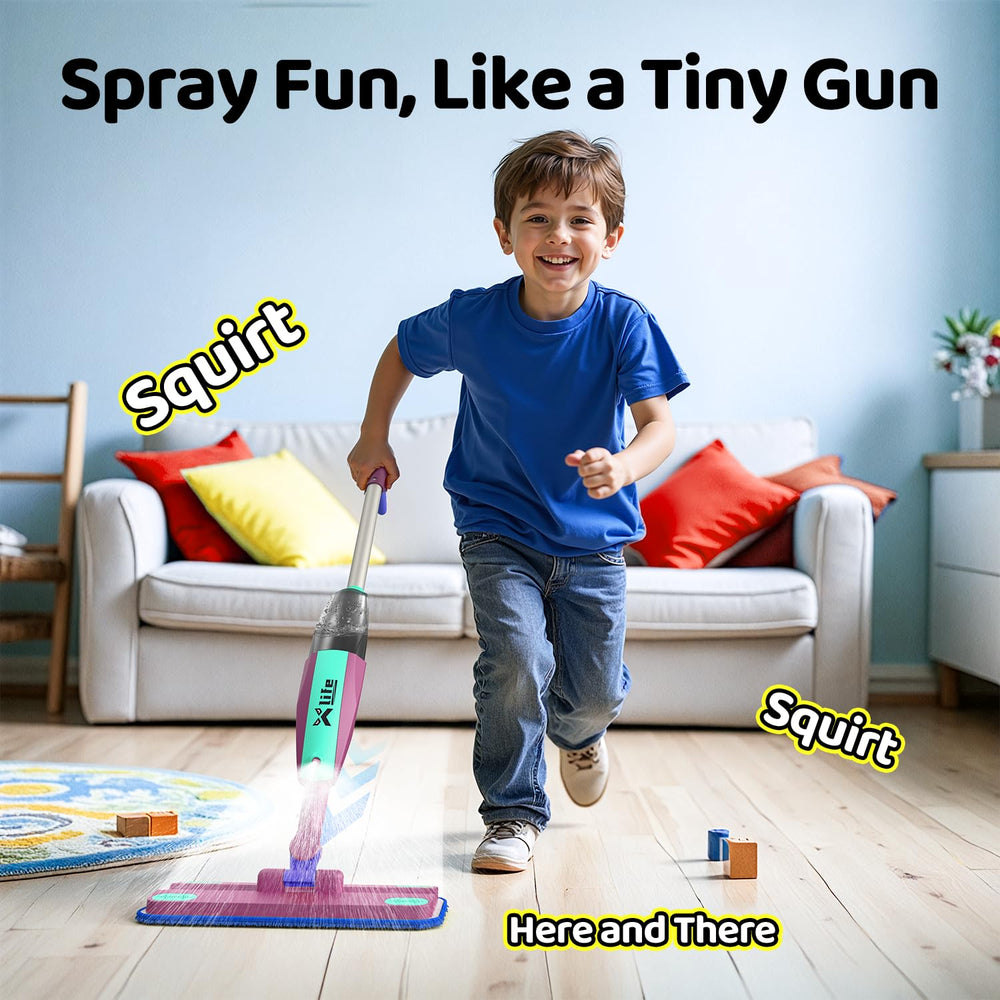 Xlife ToyFun washable microfiber pads for gentle pretend cleaning.