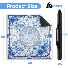 Xmoiqer Mahjong Mat waterproof surface cleans with a damp cloth.