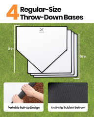 backyard game setup on grass and outdoor surfaces with the Xmortar set.