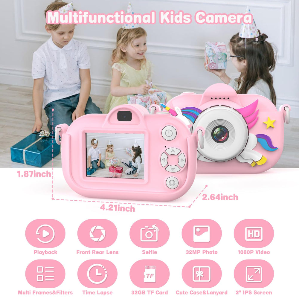 Xoieod kids camera selfie mode enables quick portrait shots