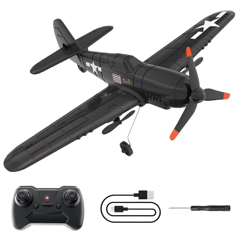XOS brushless stunt RC plane with colorful LED lights for night visibility and stunts.