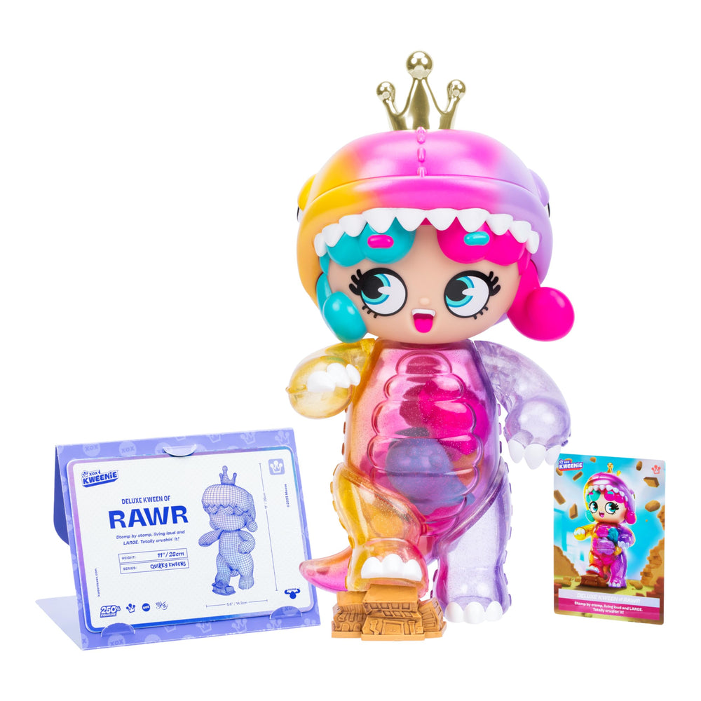 XOX Kweenie Deluxe display case for showcasing figures.