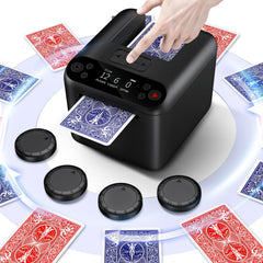 XPAW automatic card dealer front view for up to 12 players, smooth operation.