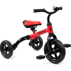 XPIY Tricycle 3in1 red overview—versatile toddler riding options and growth