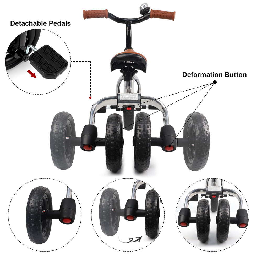 XPIY tricycle easy assembly and folding for quick setup.