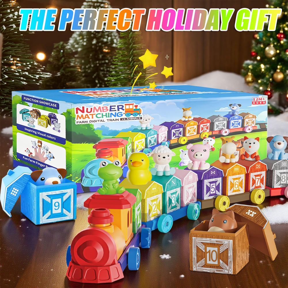 XPQKDC toddler farm train set role play image emphasizing cooperative play and imagination
