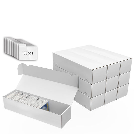 XRACV card storage box with laminated finish for durable card protection.