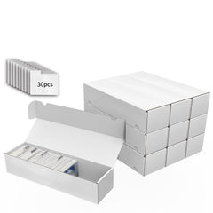 XRACV card storage box with laminated finish for durable card protection.