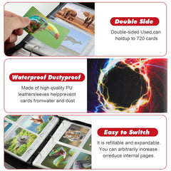 XSHNUO Card Binder waterproof PU fabric shields cards from moisture.