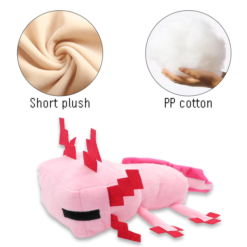 XSLWAN purple axolot plush front view; vibrant decor and cozy seating friend